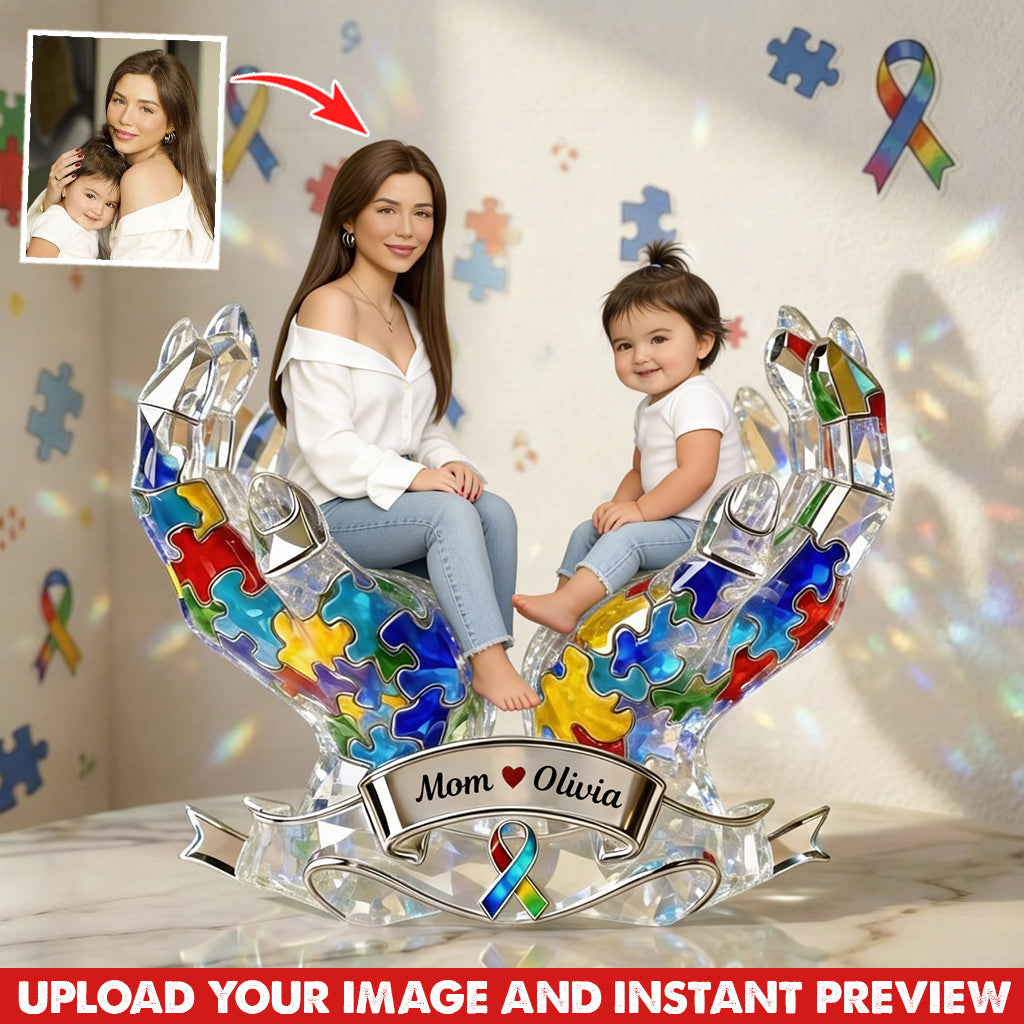 Custom Any Photo - Personalized Autism Awareness Custom Shaped Acrylic Plaque