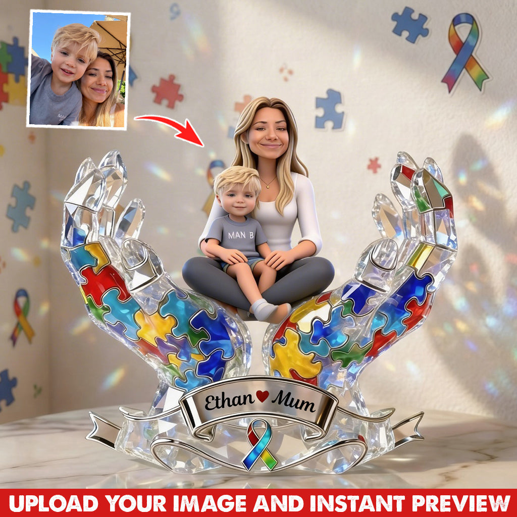 Custom Any Photo - Personalized Autism Awareness Custom Shaped Acrylic Plaque