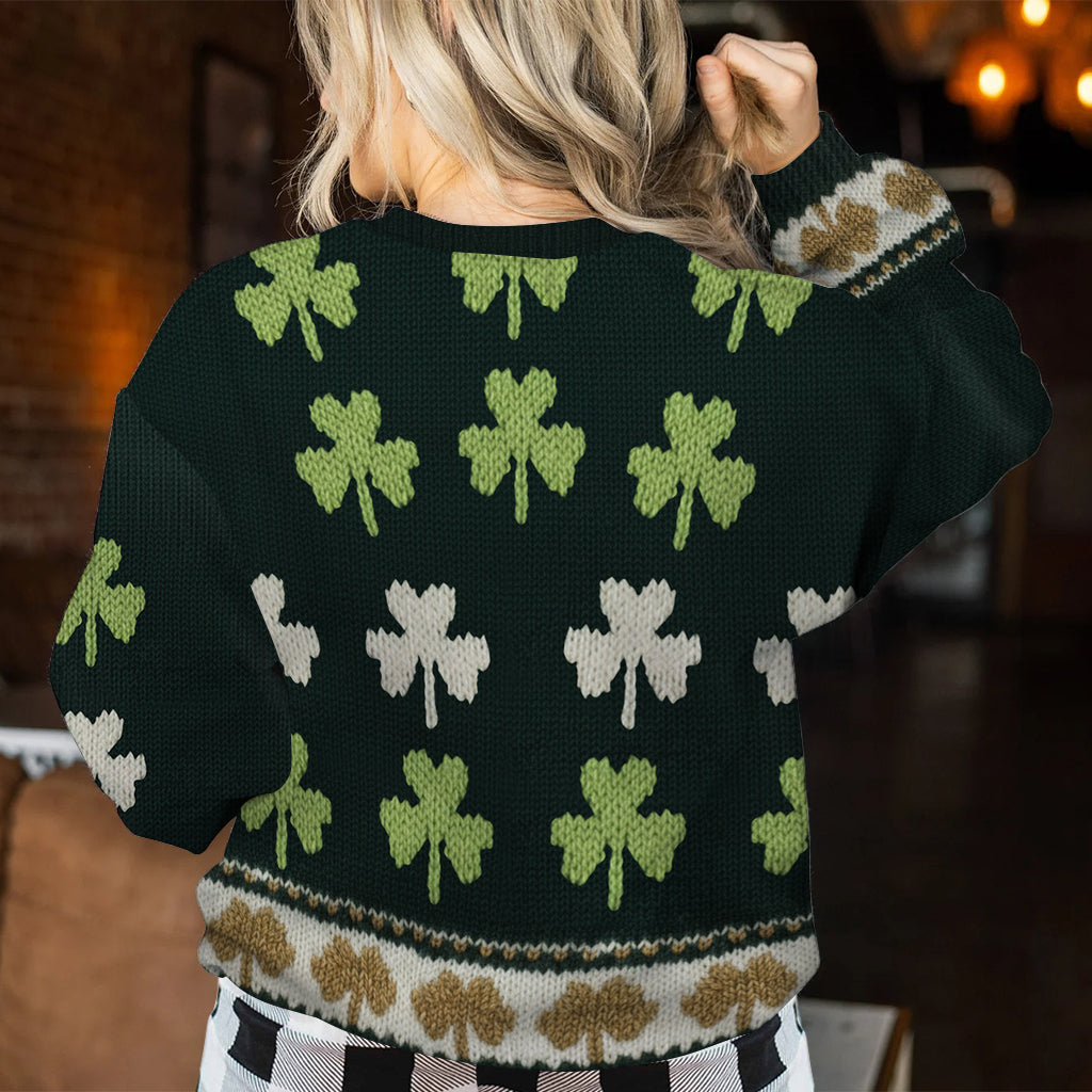 Irisches Kleeblatt - Personalisierter irischer Hässlicher Pullover