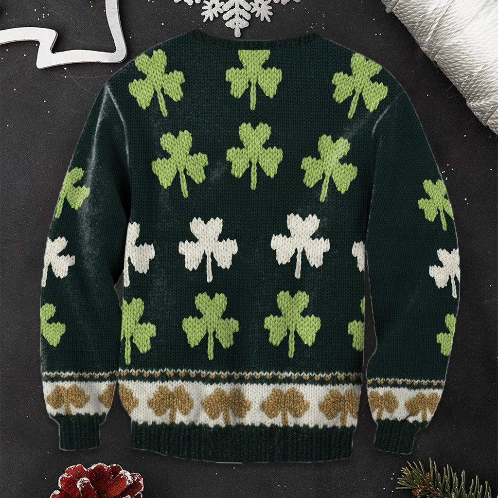 Irisches Kleeblatt - Personalisierter irischer Hässlicher Pullover