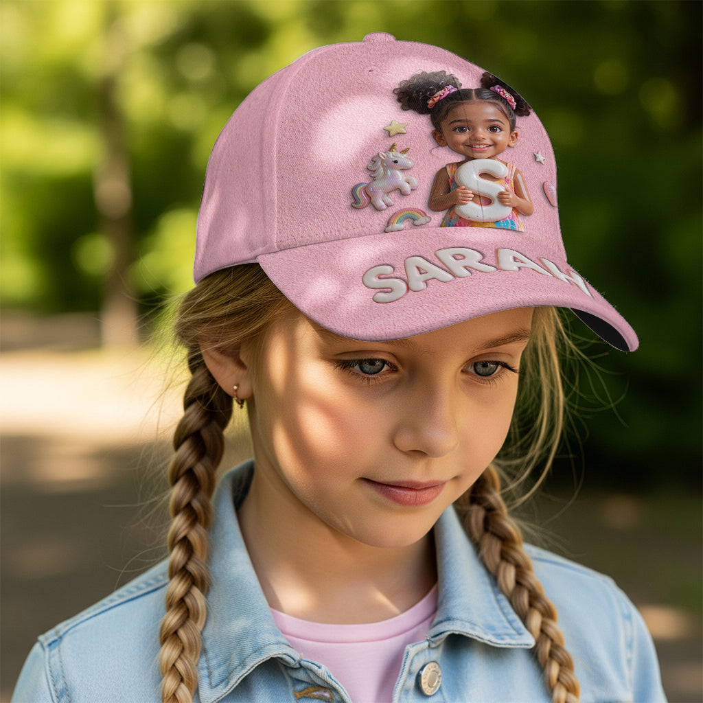 Custom Photo, Alphabet, Any Theme - Personalized Kid Classic Cap