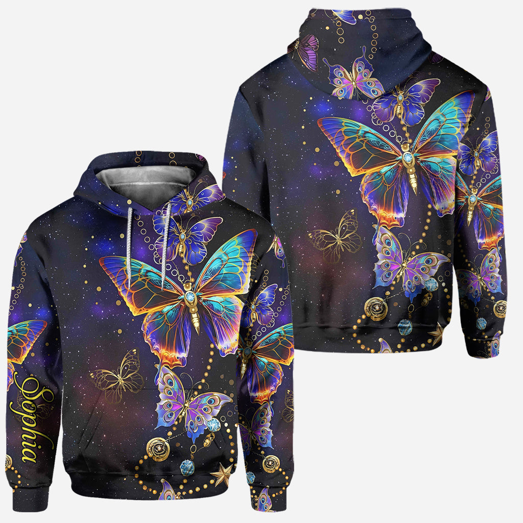 Beautiful Butterfly - Personalized Butterfly Hoodie and Leggings