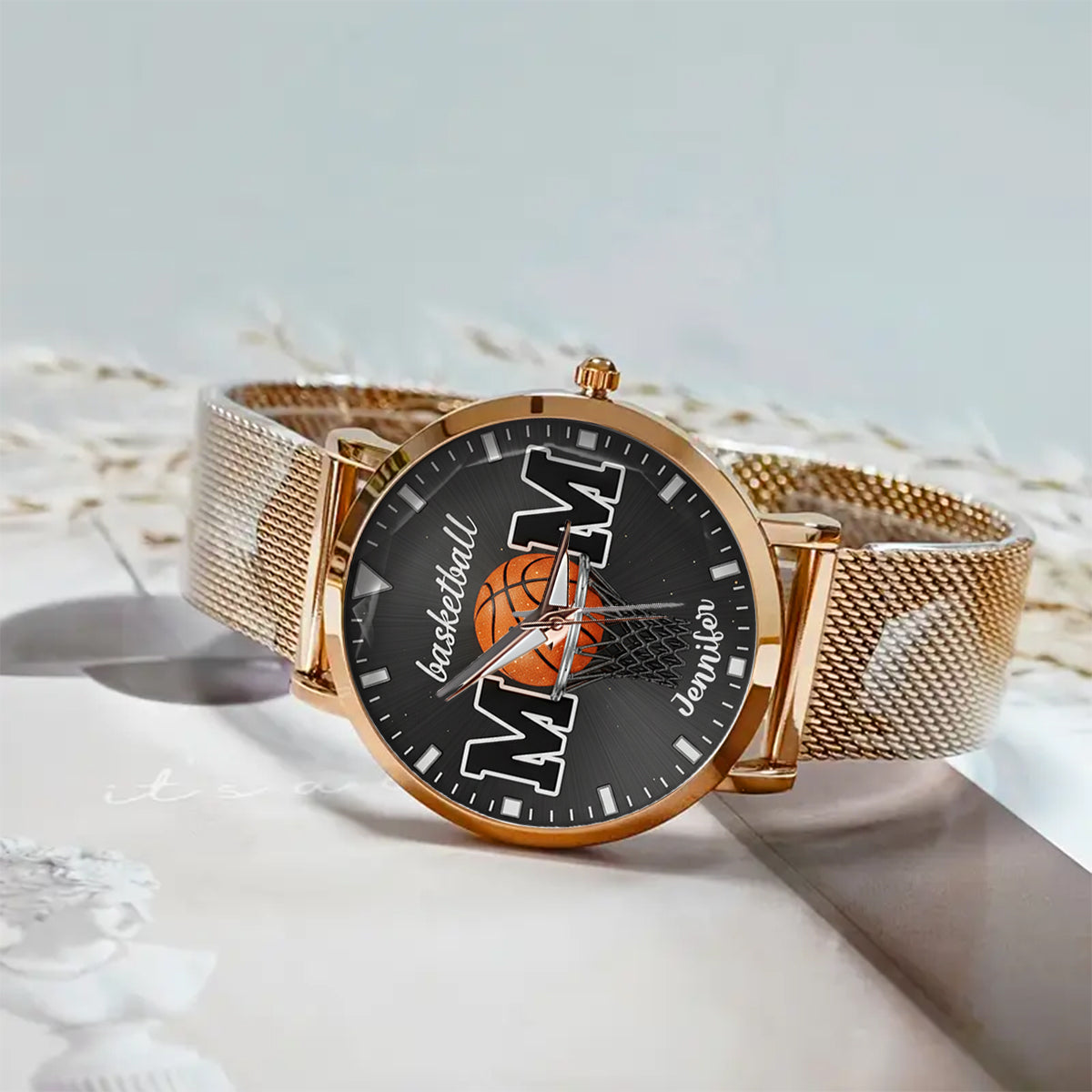 Basketballl Mom - Personalized Basketball Women Hand Watch
