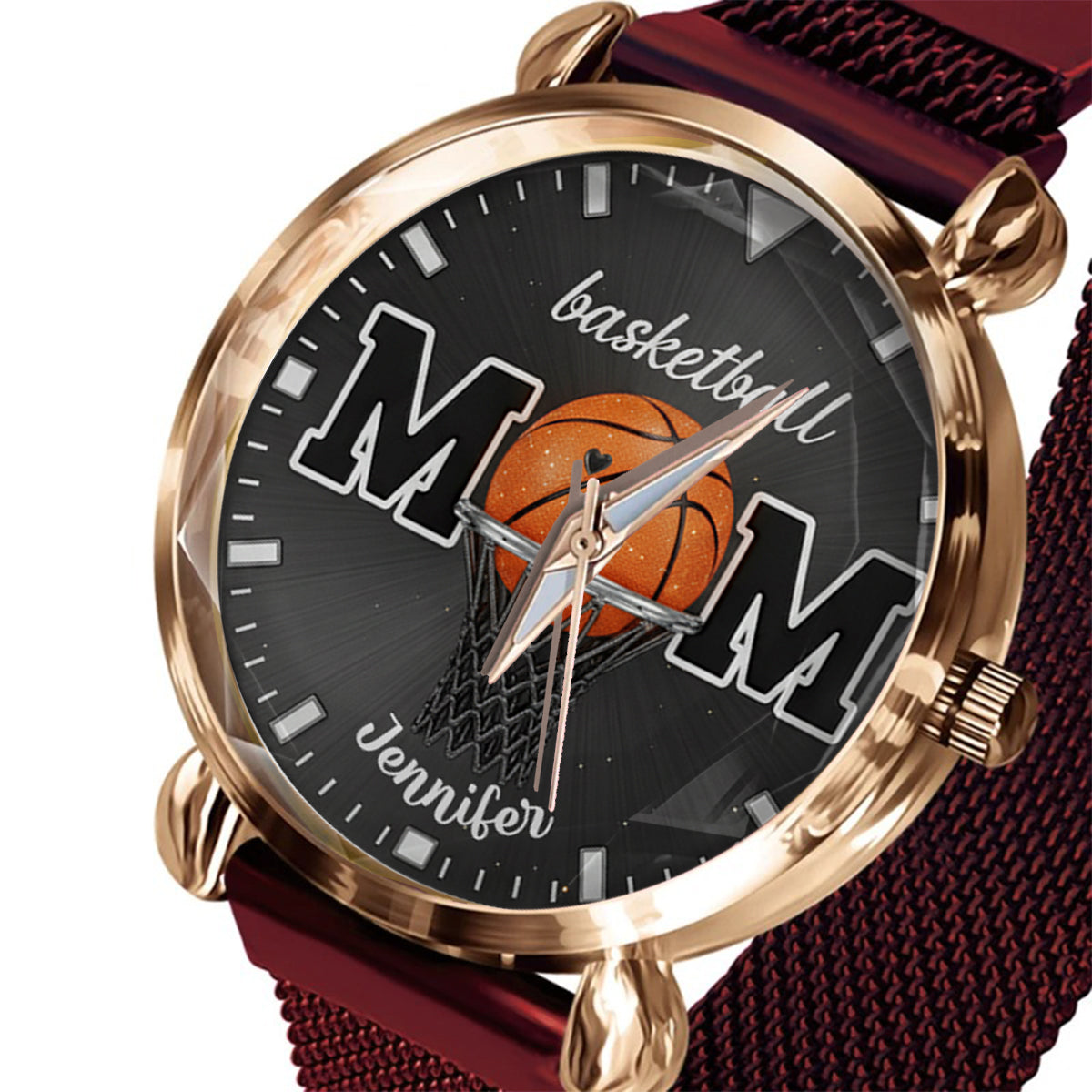 Basketballl Mom - Personalized Basketball Women Hand Watch