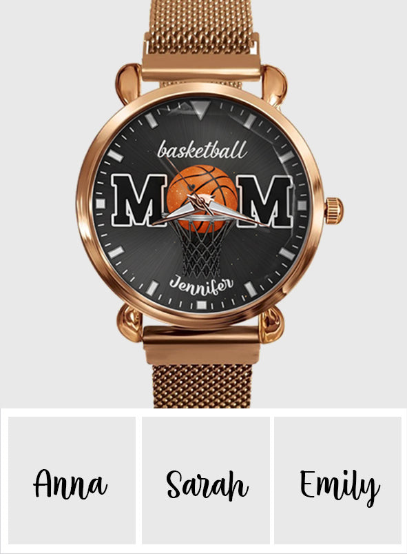 Basketballl Mom - Personalized Basketball Women Hand Watch