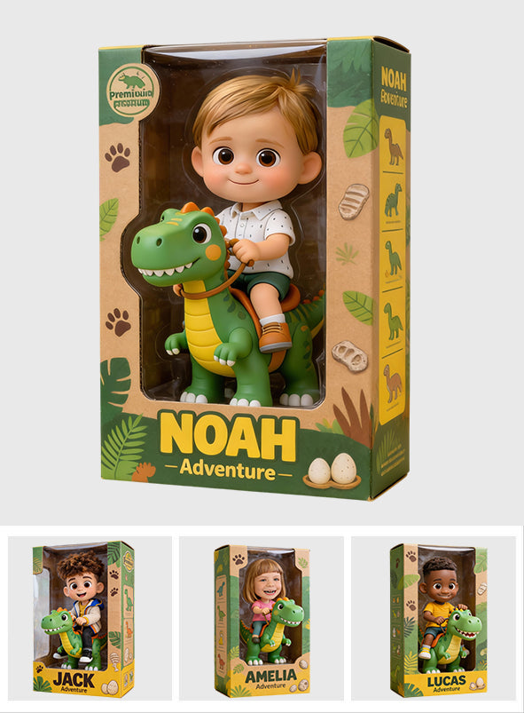 Dinosaur Adventure - Personalized Kid Custom Shaped Acrylic Plaque