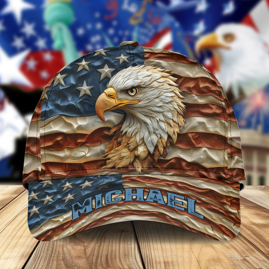 Strong Eagle - Personalized Bald Eagle Classic Cap