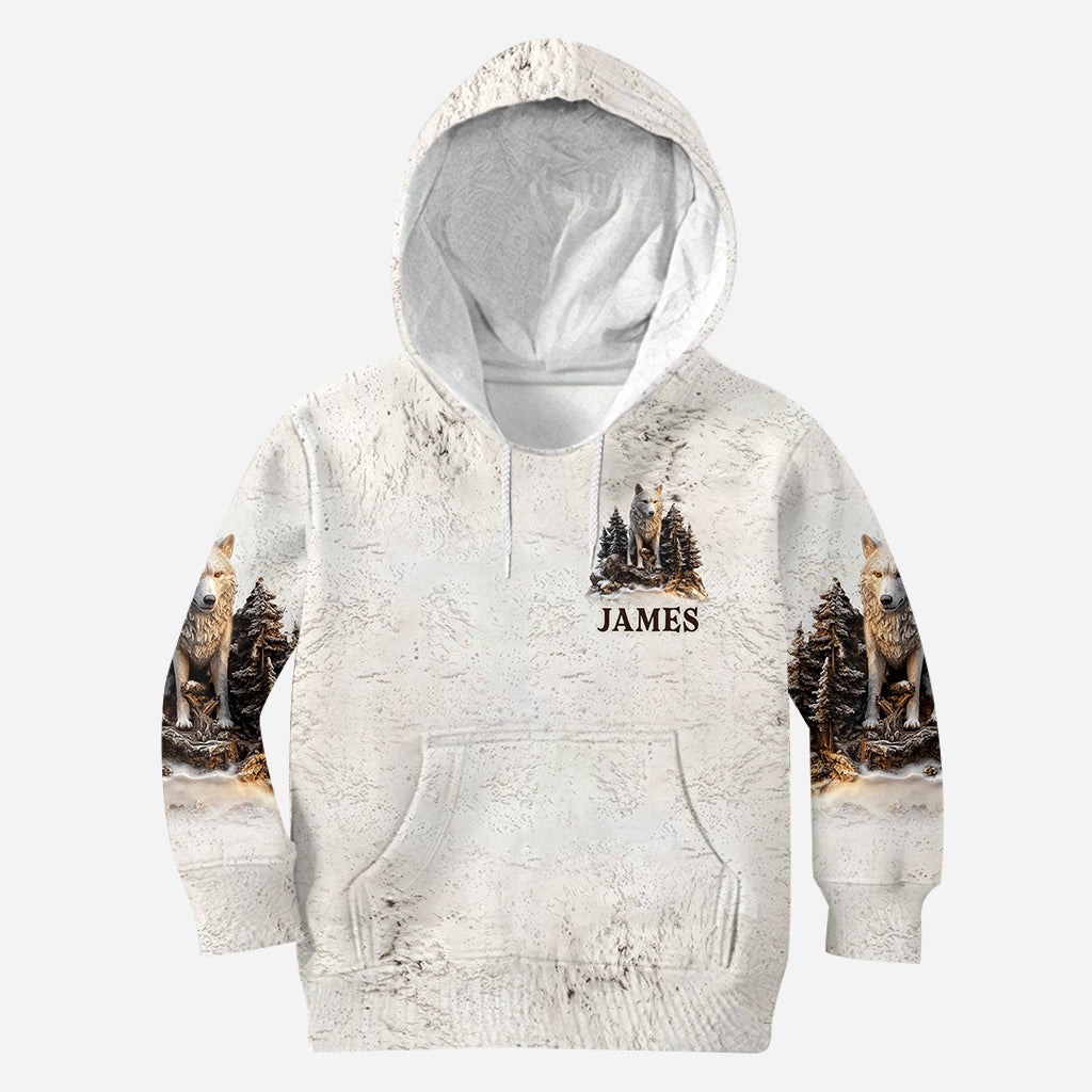 Papa Wolf Pack - Personalized Father All Over Shirt