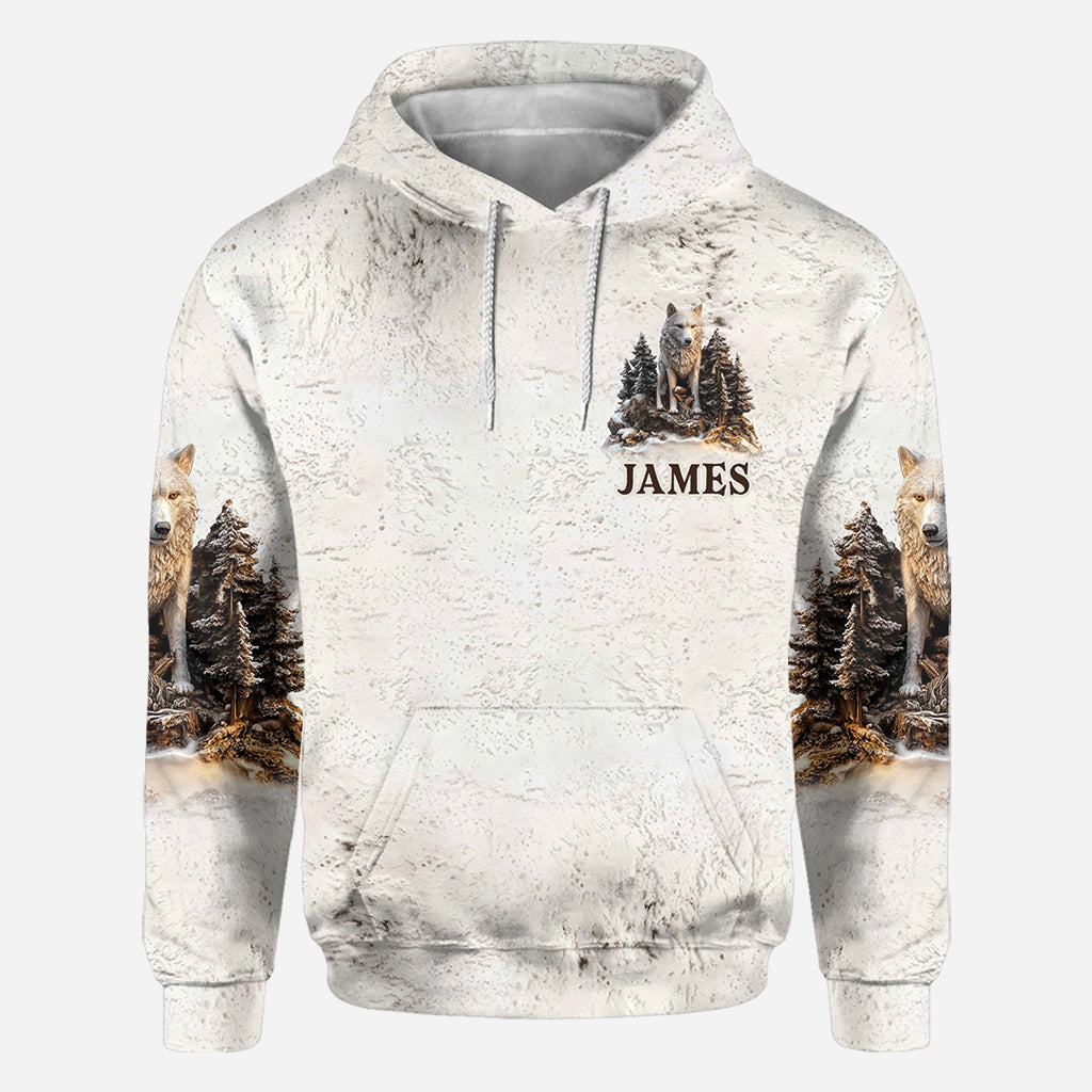 Papa Wolf Pack - Personalized Father All Over Shirt