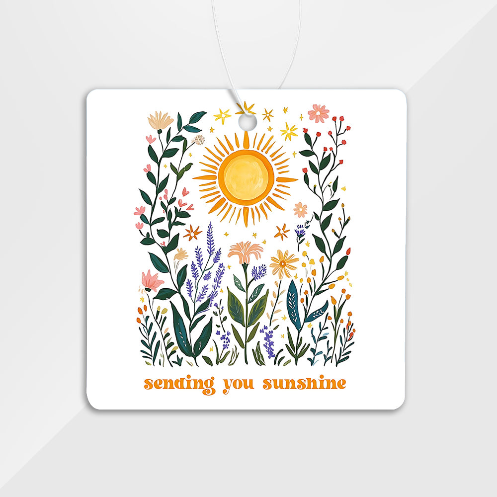 Quadratischer Kartonanhänger