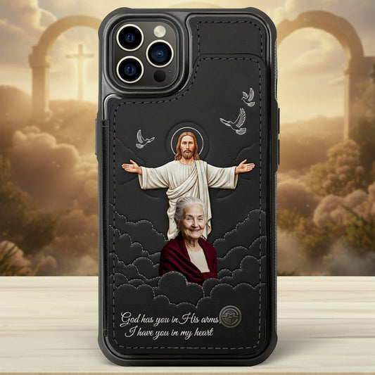 Faith & Memory - Personalized Memorial Fully Printed Wallet Phone Case