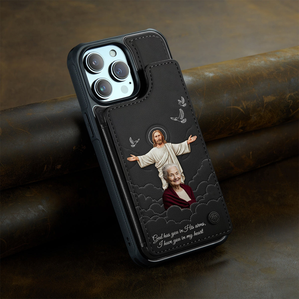Faith & Memory - Personalized Memorial Fully Printed Wallet Phone Case