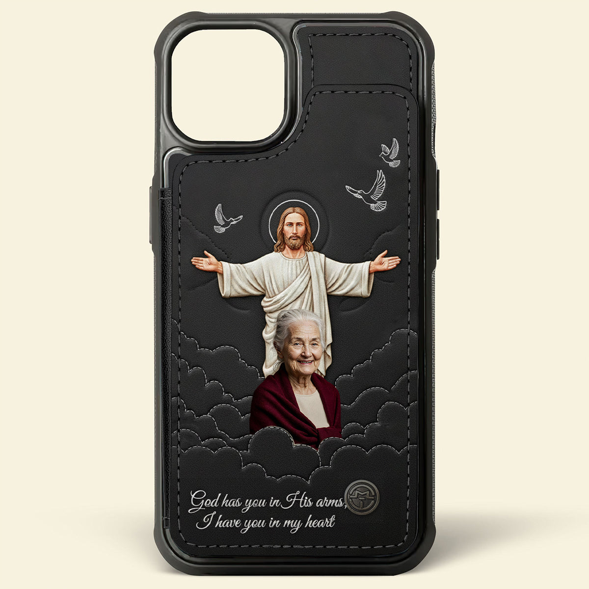 Faith & Memory - Personalized Memorial Fully Printed Wallet Phone Case