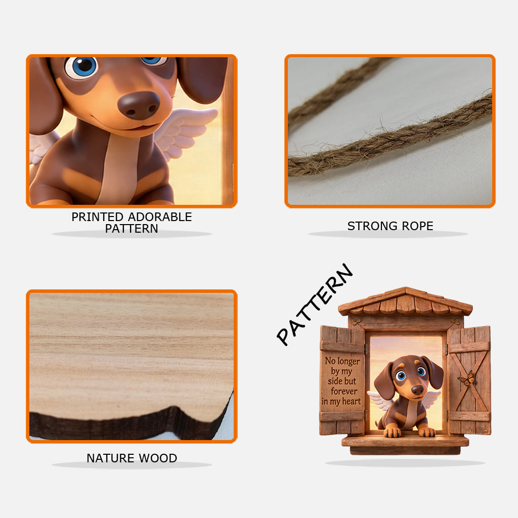 Benutzerdefiniertes Foto - Personalisierte Hundeschild aus Holz