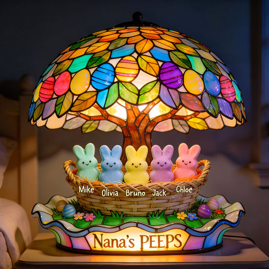Cadeau de Nana's Peeps pour maman, grand-mère - Veilleuse LED acrylique personnalisée pour grand-mère