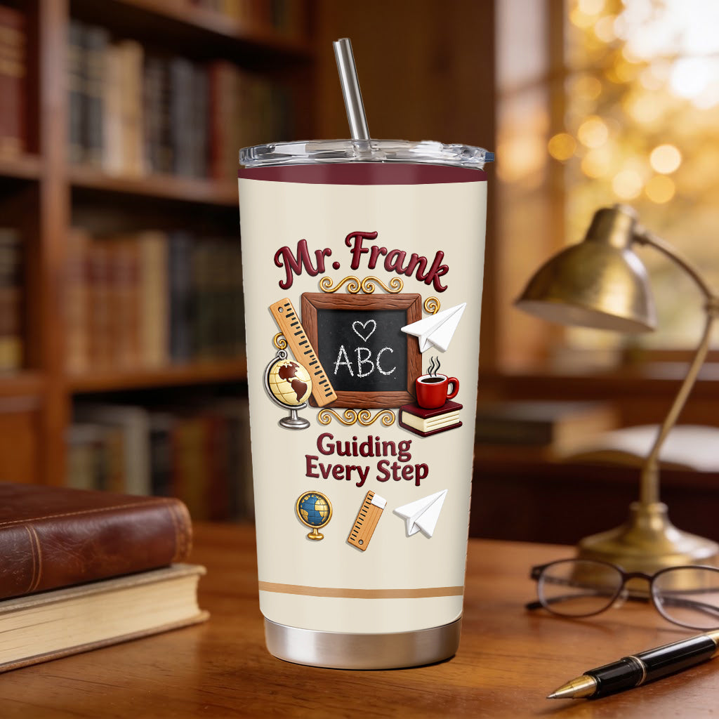 Vintage Teacher - Personalized Teacher Tumbler