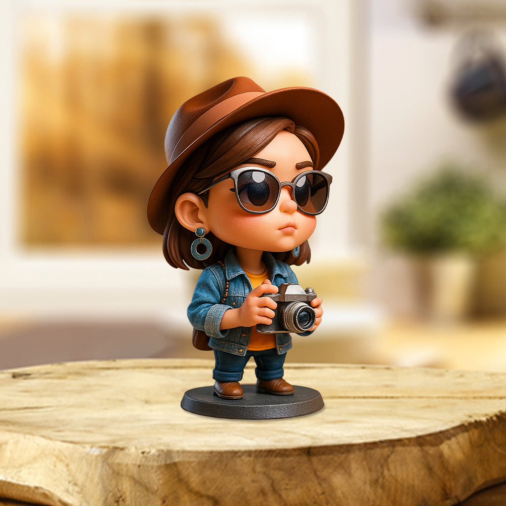 Exaggerated Proportions Cartoon Style - Personalized Travelling Custom Shaped Acrylic Plaque