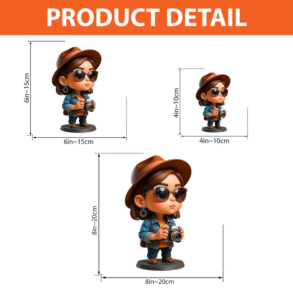 Exaggerated Proportions Cartoon Style - Personalized Travelling Custom Shaped Acrylic Plaque