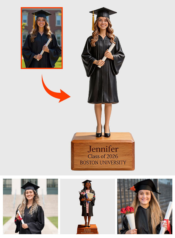 Individuell gestaltete Acrylplakette zur Abschlussfeier nach Wunsch – aus jedem Foto gefertigt