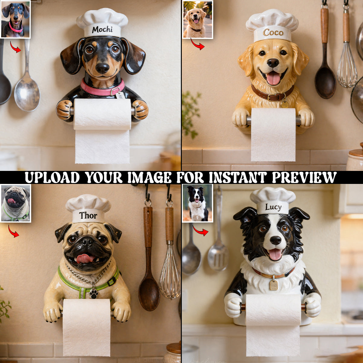 Der beste Sous Chef der Welt - Personalisierter Halter für Toilettenpapier