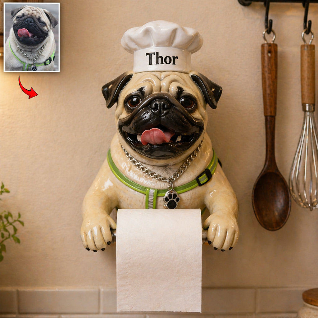 Der beste Sous Chef der Welt - Personalisierter Halter für Toilettenpapier