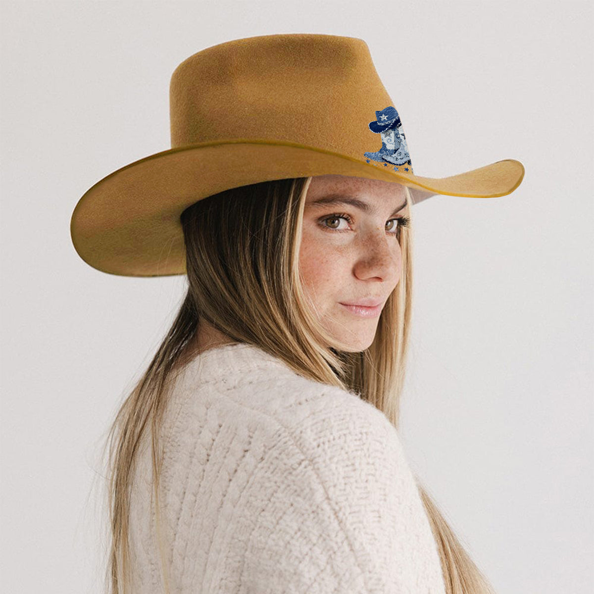 Cowgirl Boots - Personalized Cowgirl Wide Brim Cowboy Hat