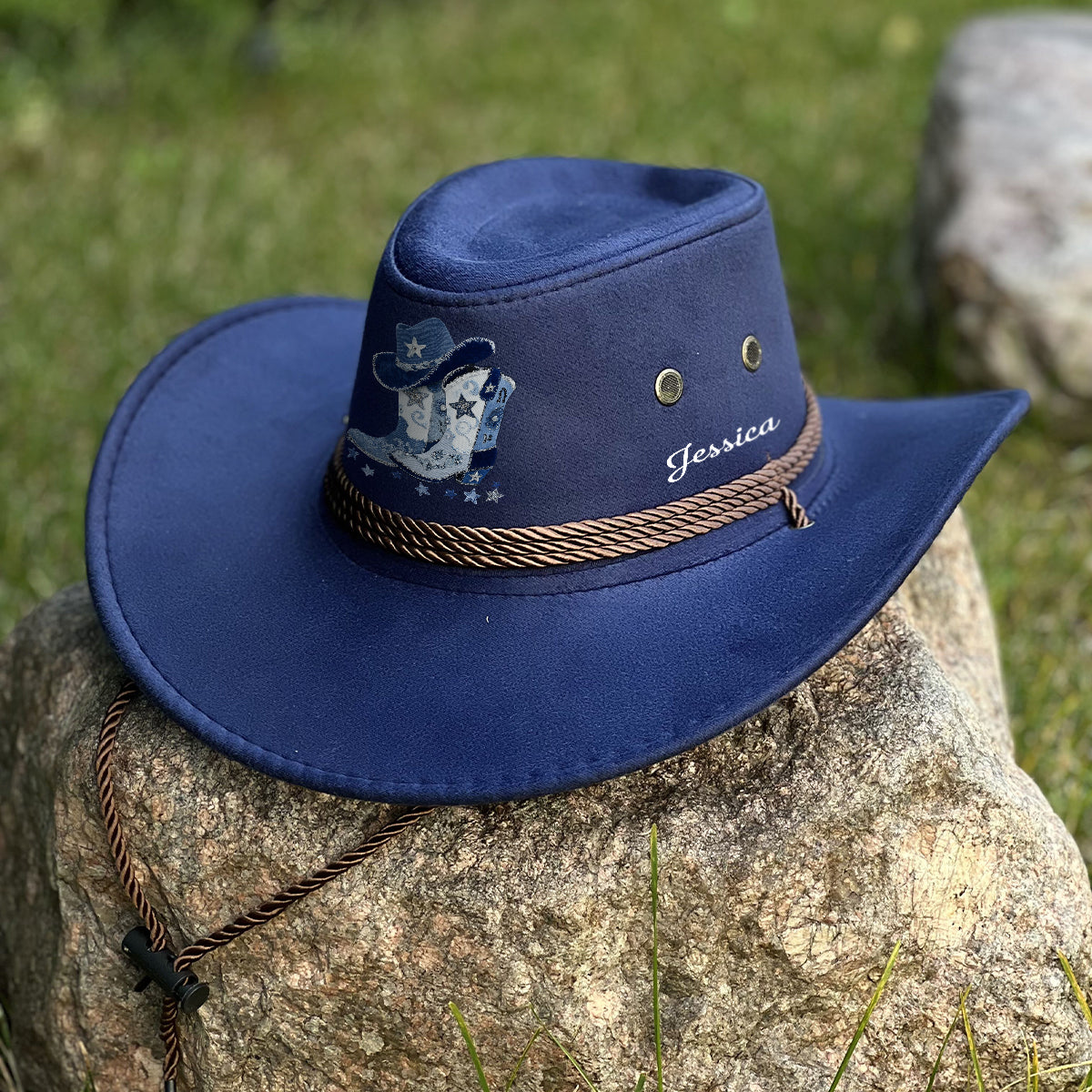 Cowgirl Boots - Personalized Cowgirl Wide Brim Cowboy Hat