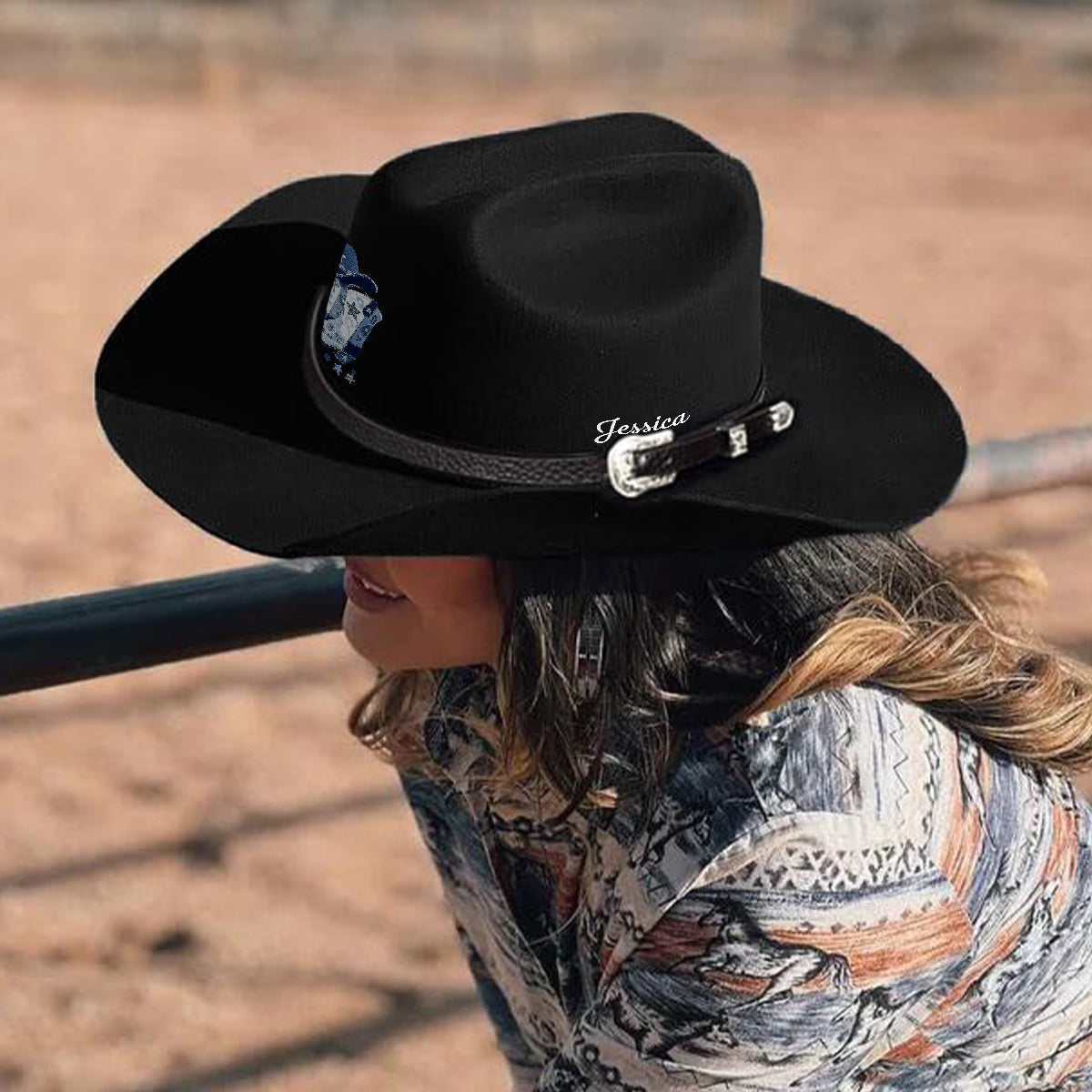 Cowgirl Boots - Personalized Cowgirl Wide Brim Cowboy Hat