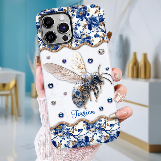 Toile de Jouy Abeille - Coque de téléphone personnalisée avec imprimé abeille