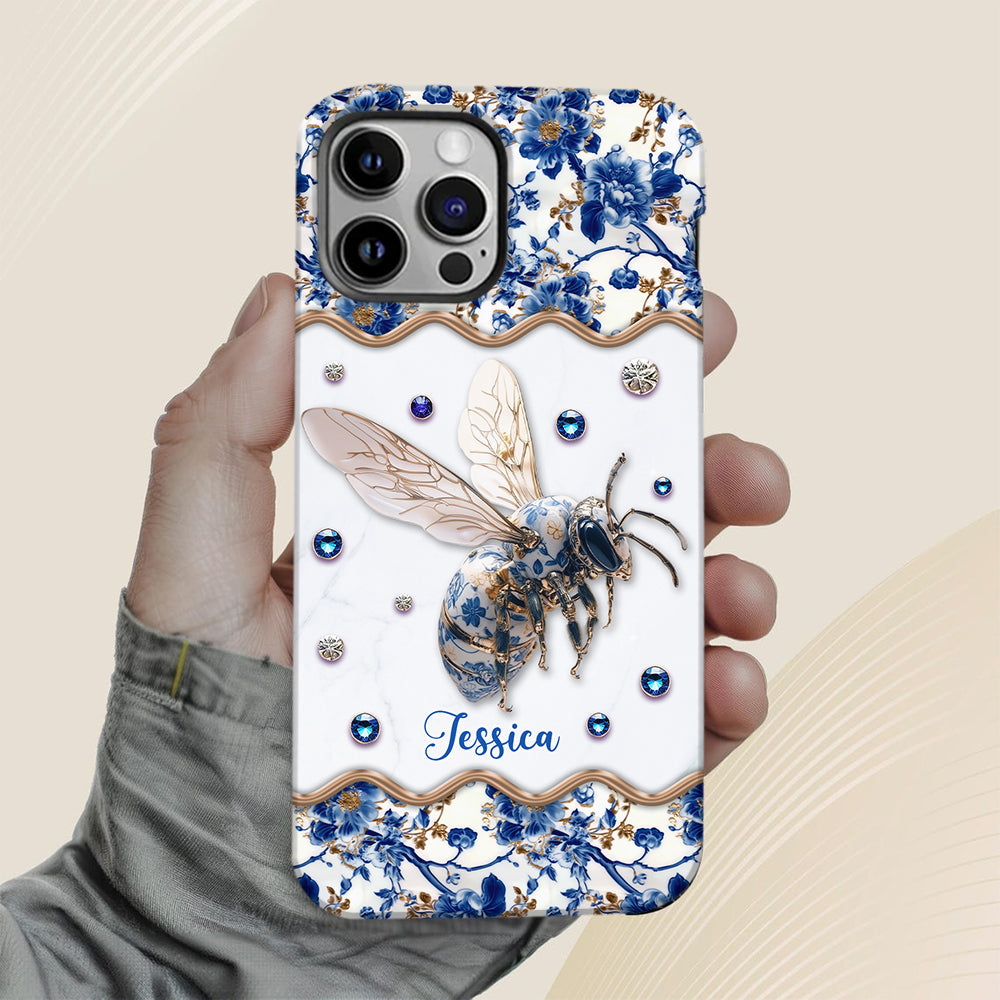 Toile de Jouy Abeille - Coque de téléphone personnalisée avec imprimé abeille