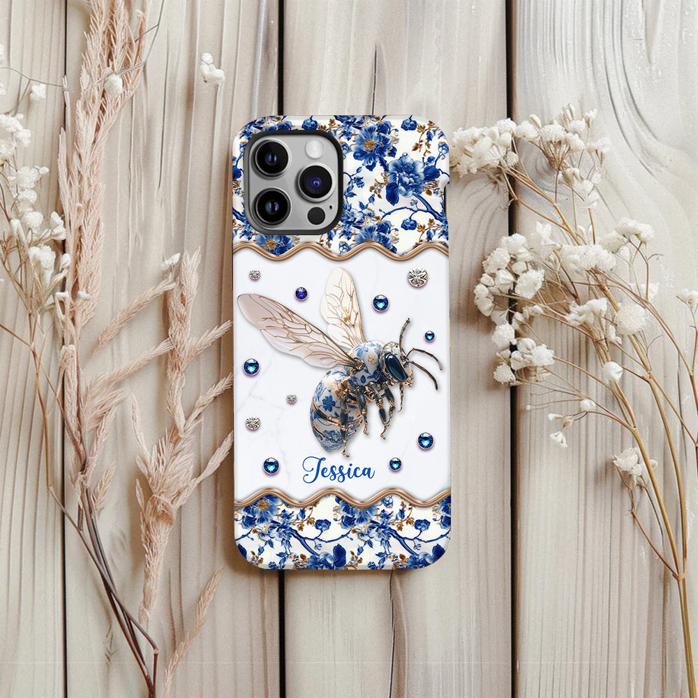 Toile de Jouy Abeille - Coque de téléphone personnalisée avec imprimé abeille
