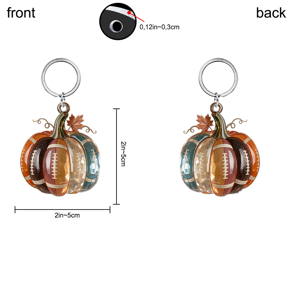 Liebe Fußball - Personalisierter Fußball Premium Schlüsselanhänger mit Charms