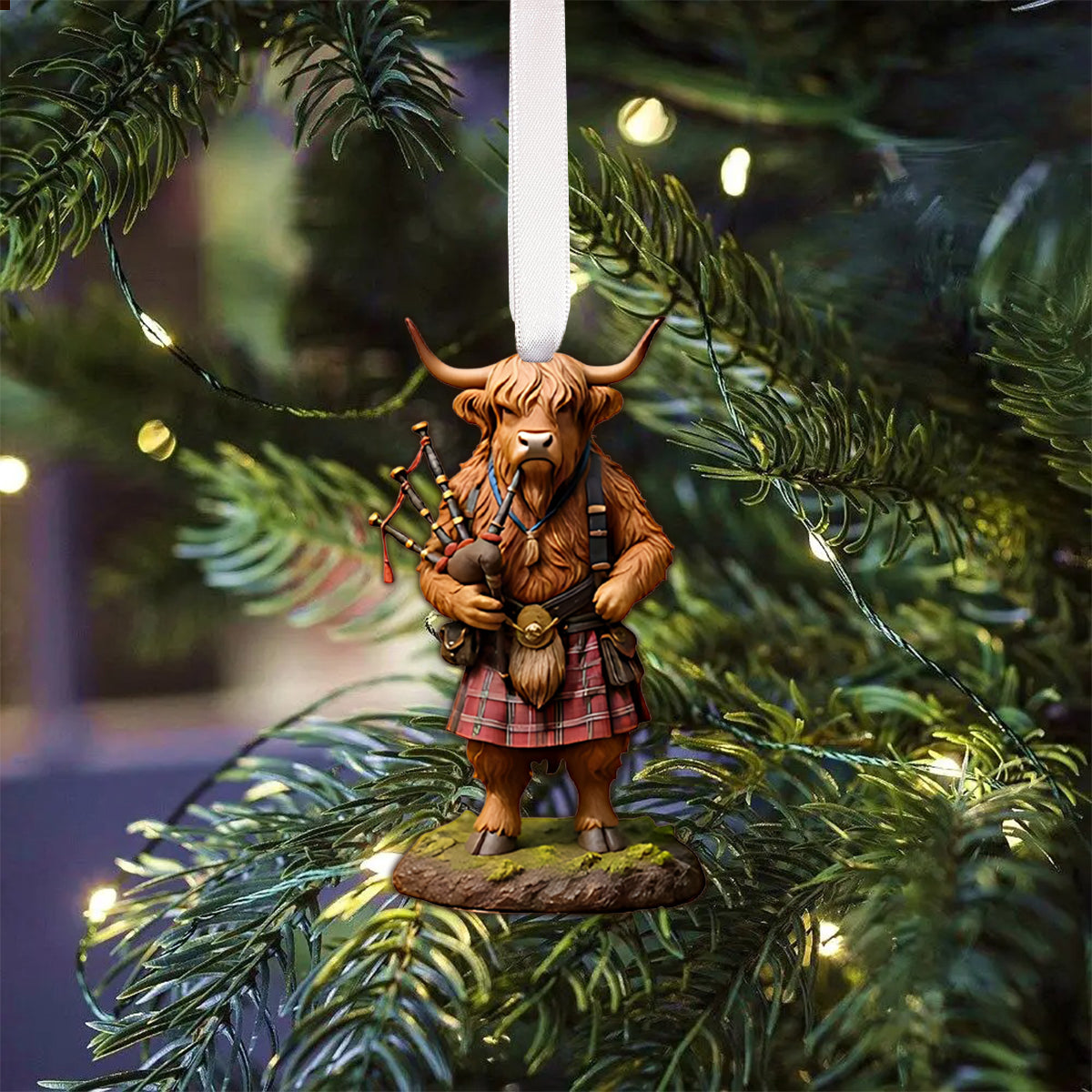 Highland Cow Advent Calendar 2025 - Highland Cow Folded Advent Calendar With Ornaments