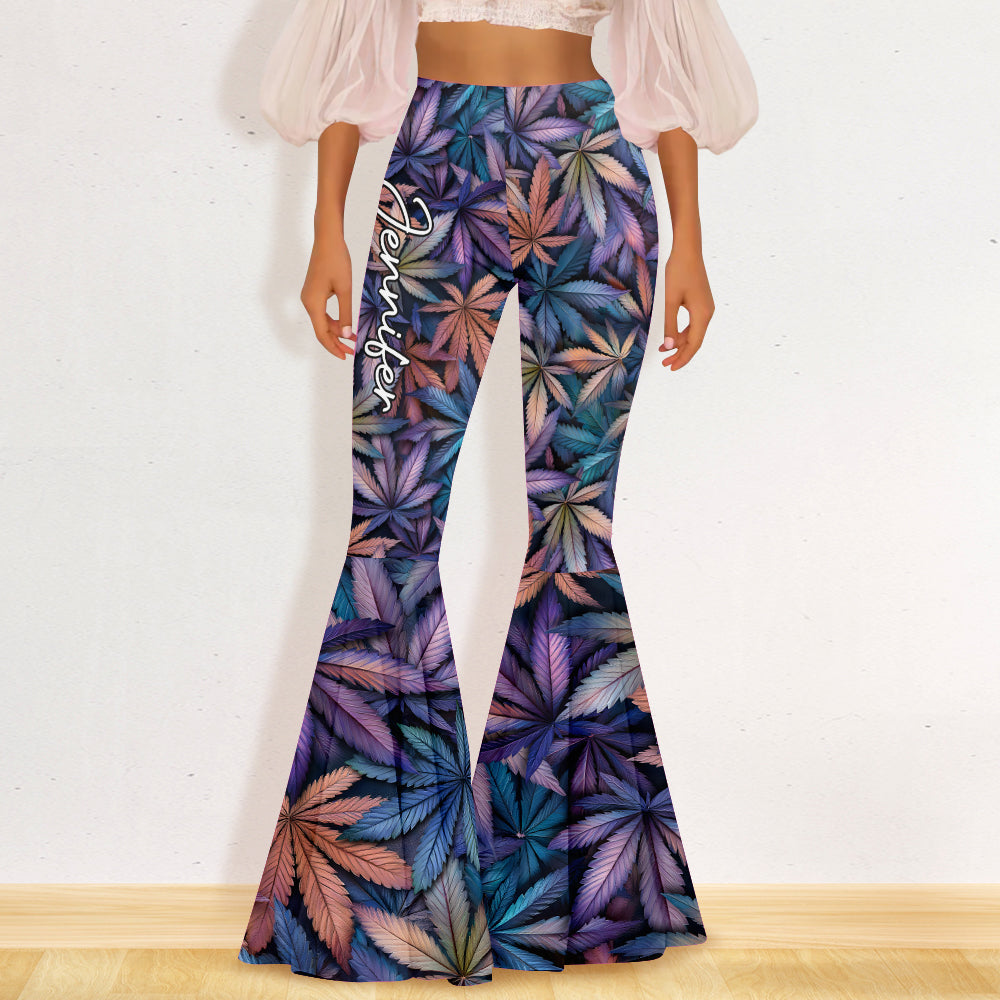 Magical Leaf - Personalized Weed Flare Leggings