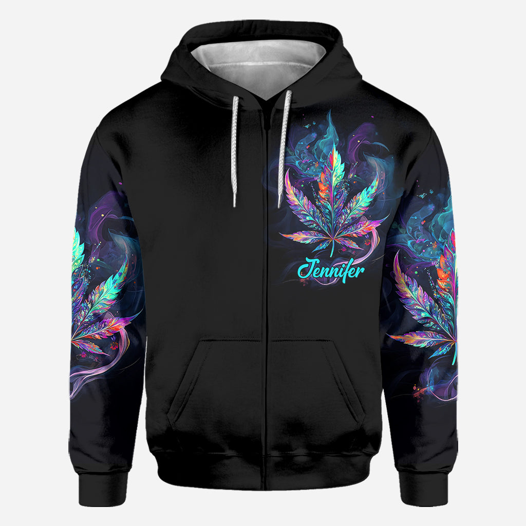 Gott hat mich so erschaffen – personalisiertes „Weed All Over“-Shirt