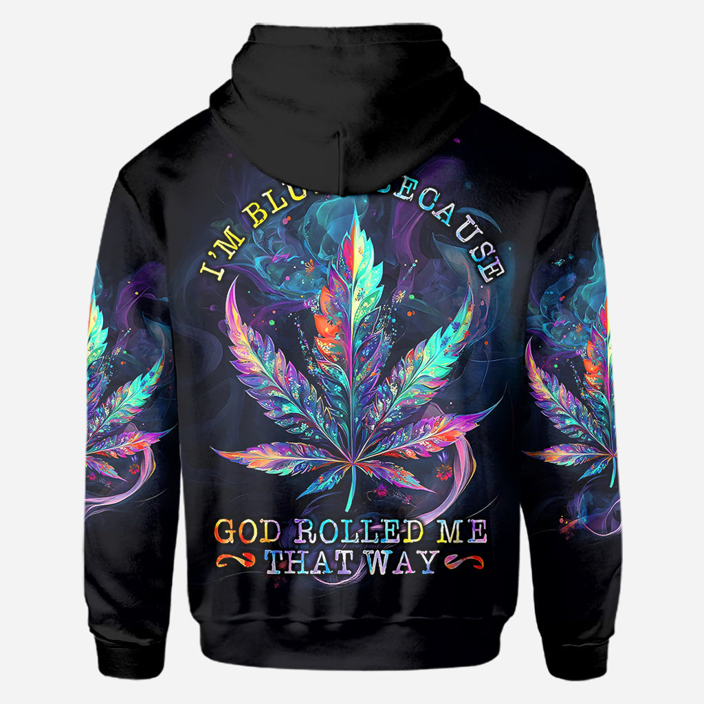Gott hat mich so erschaffen – personalisiertes „Weed All Over“-Shirt