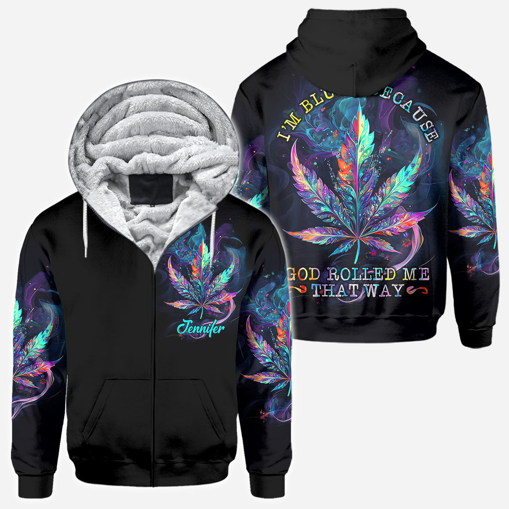 Gott hat mich so erschaffen – personalisiertes „Weed All Over“-Shirt