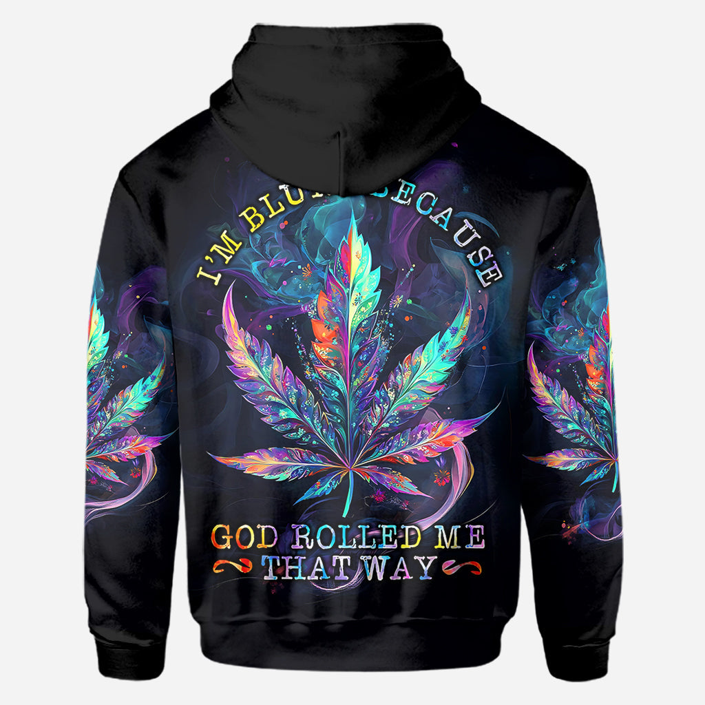 Gott hat mich so erschaffen – personalisiertes „Weed All Over“-Shirt