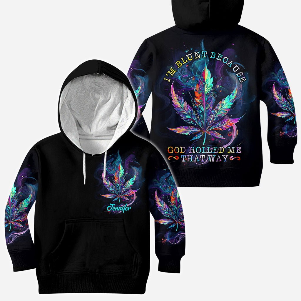 Gott hat mich so erschaffen – personalisiertes „Weed All Over“-Shirt