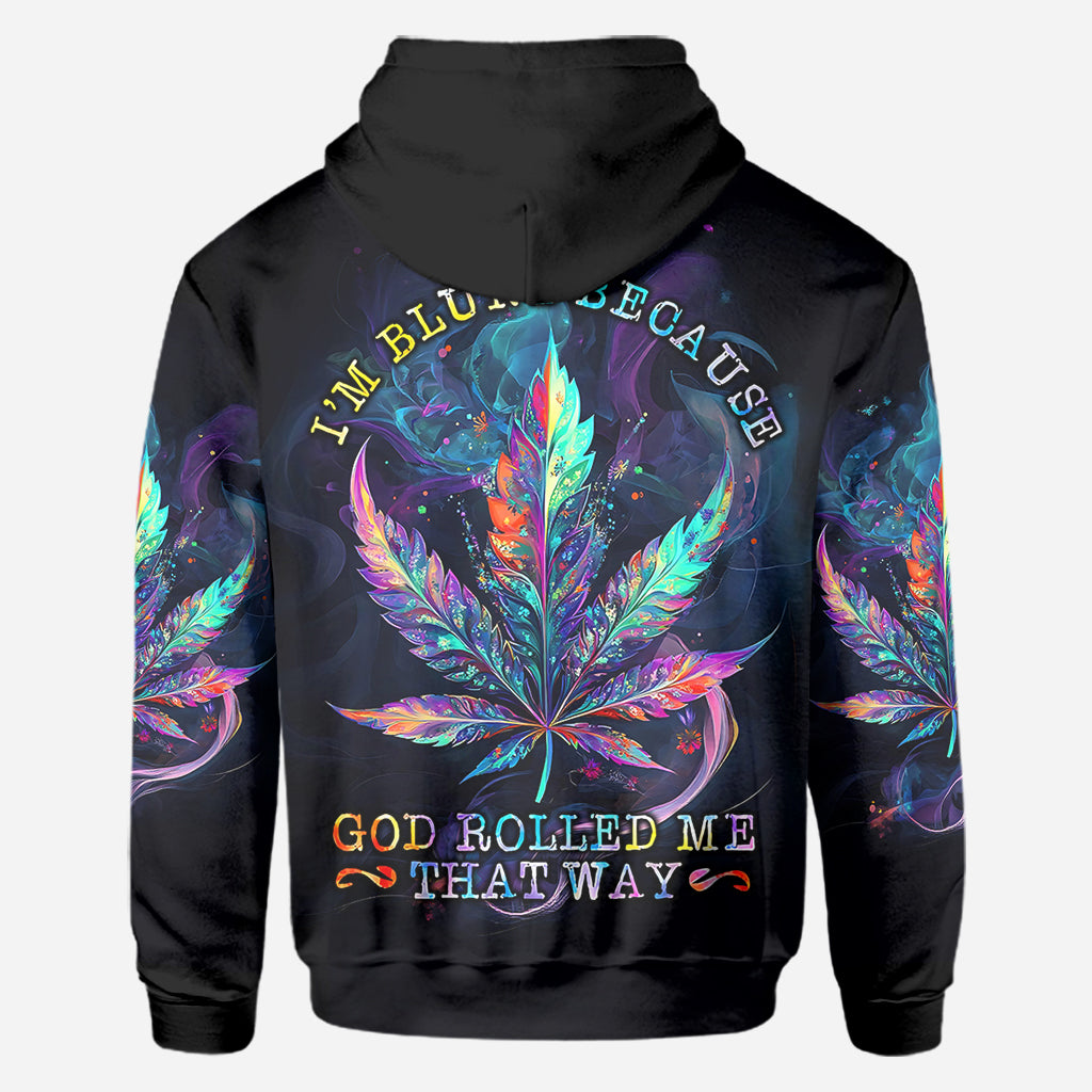 Gott hat mich so erschaffen – personalisiertes „Weed All Over“-Shirt