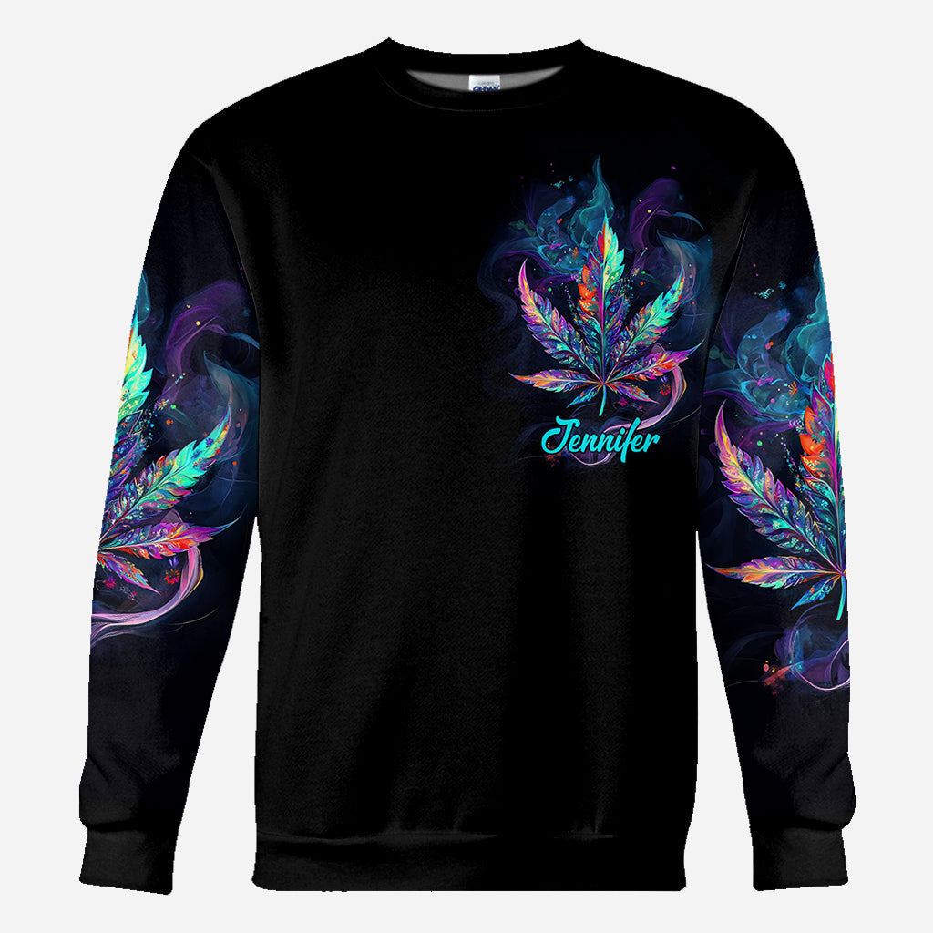 Gott hat mich so erschaffen – personalisiertes „Weed All Over“-Shirt