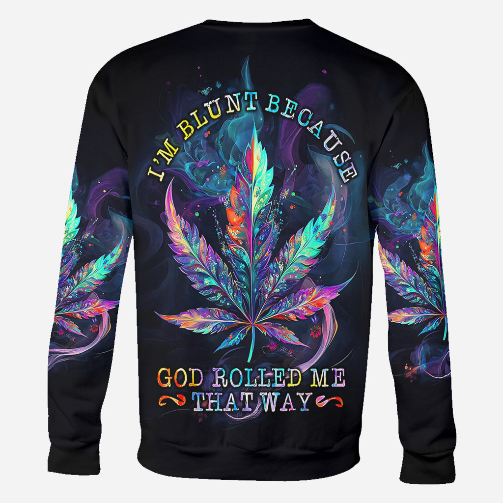 Gott hat mich so erschaffen – personalisiertes „Weed All Over“-Shirt
