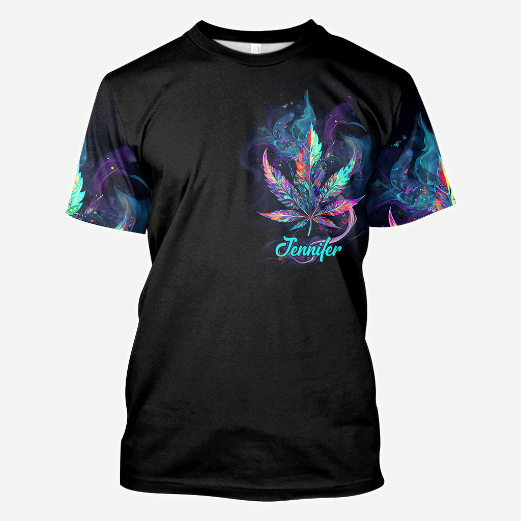 Gott hat mich so erschaffen – personalisiertes „Weed All Over“-Shirt