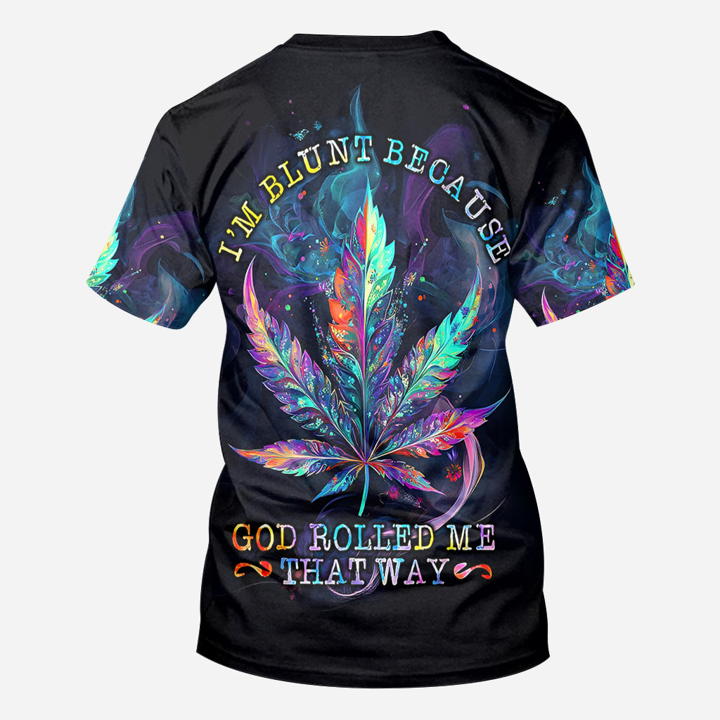 Gott hat mich so erschaffen – personalisiertes „Weed All Over“-Shirt