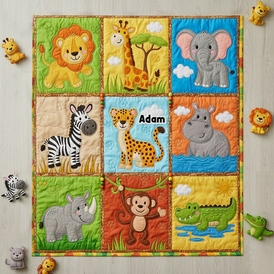 Unique Gifts for Kid Patchwork Style - Personalized Kid Blanket