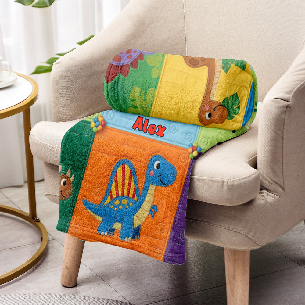 Unique Gifts for Kid Patchwork Style - Personalized Kid Blanket