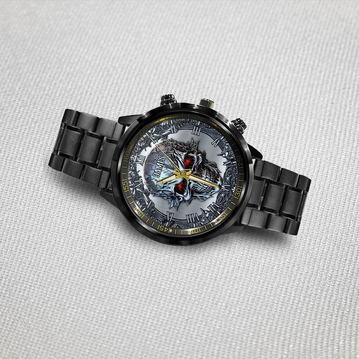 SkullTime - Montre-bracelet personnalisée en forme de crâne