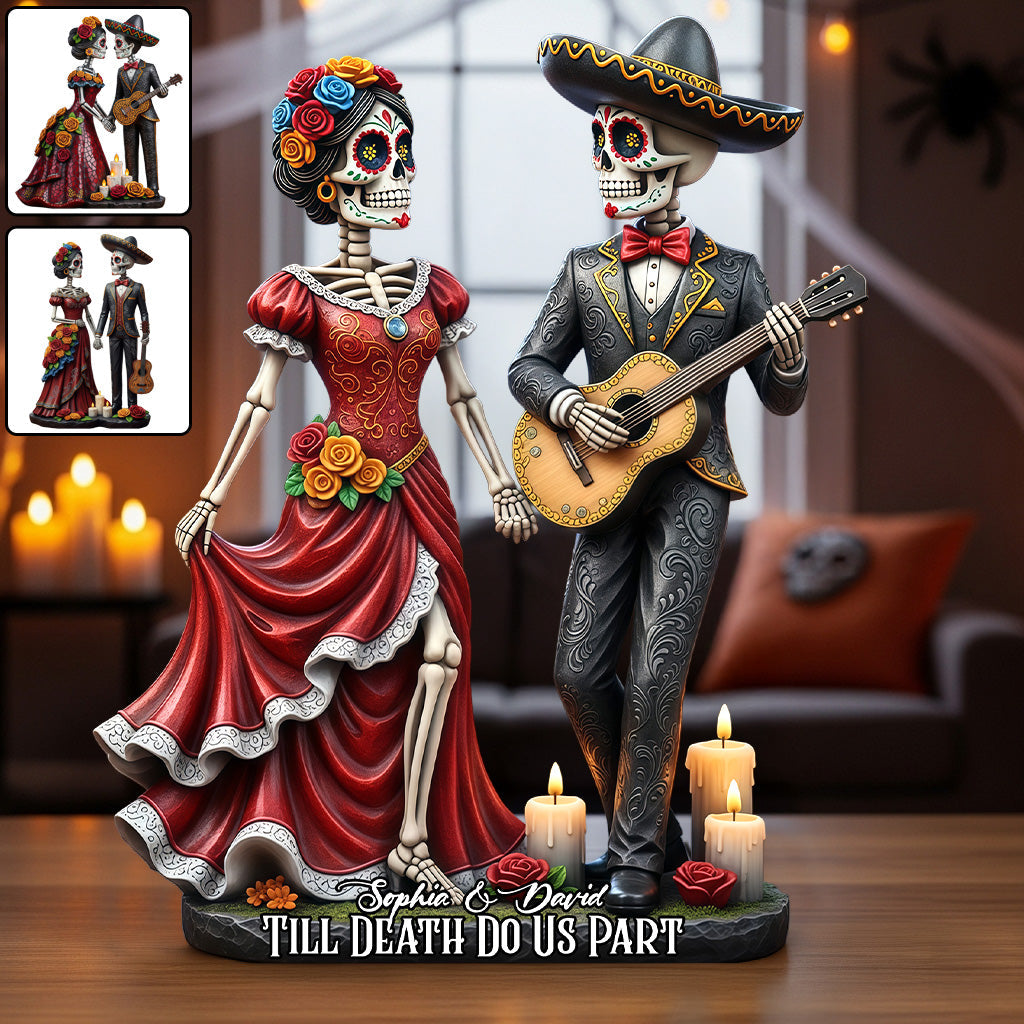 Till Dead Do Us Part - Personalized Couple Custom Shaped Acrylic Plaque