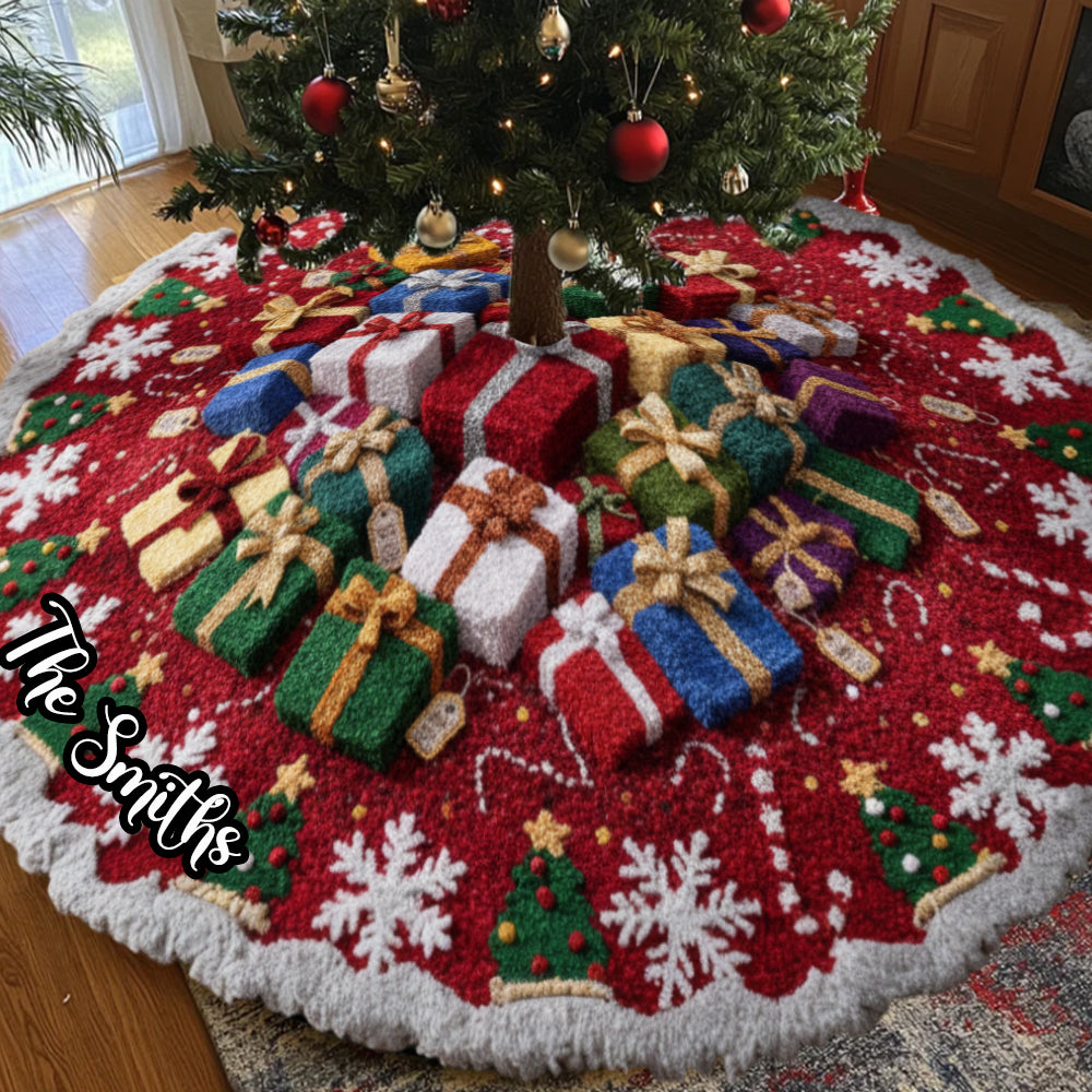 Christmas Gifts - Personalized Family Shaped Tree Skirt