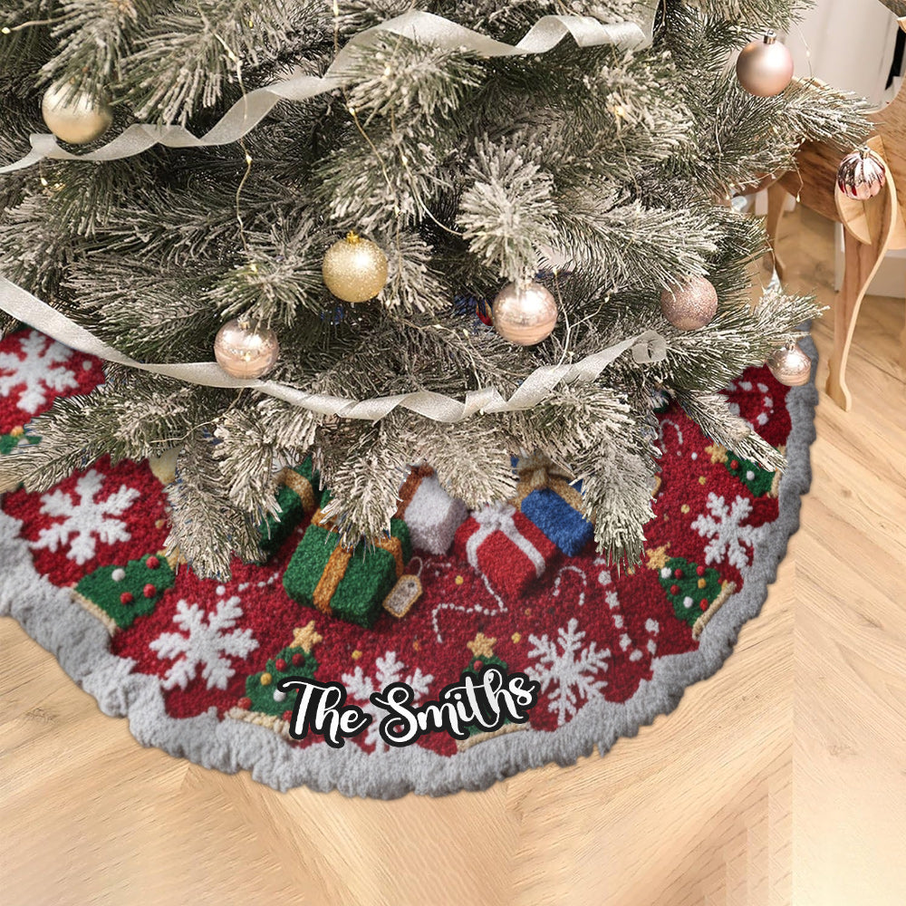 Christmas Gifts - Personalized Family Shaped Tree Skirt